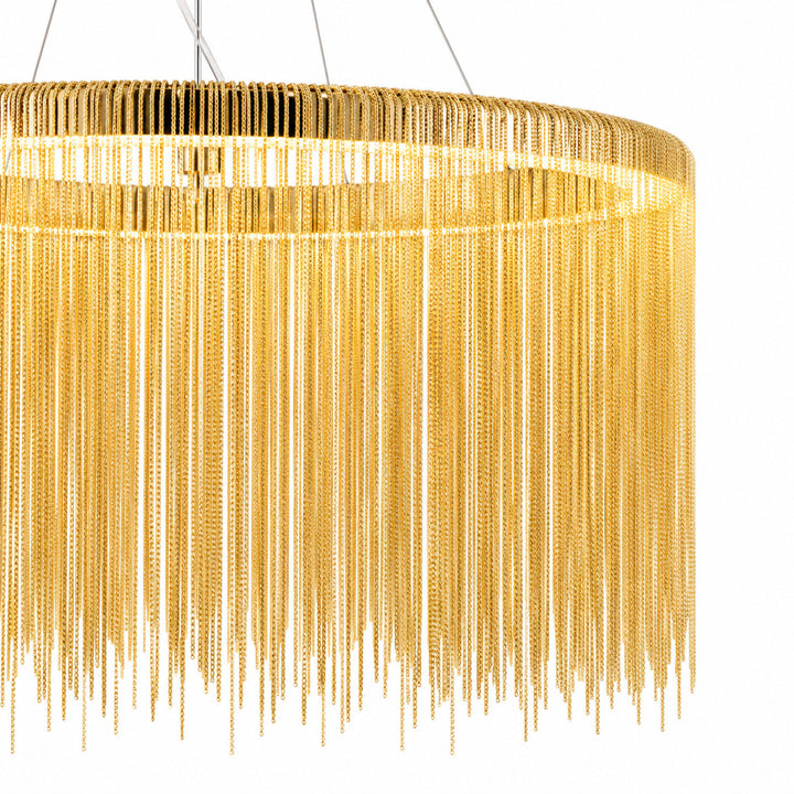 Fountain Ave. Drum Shape LED Pendant by Avenue Lighting - view 7