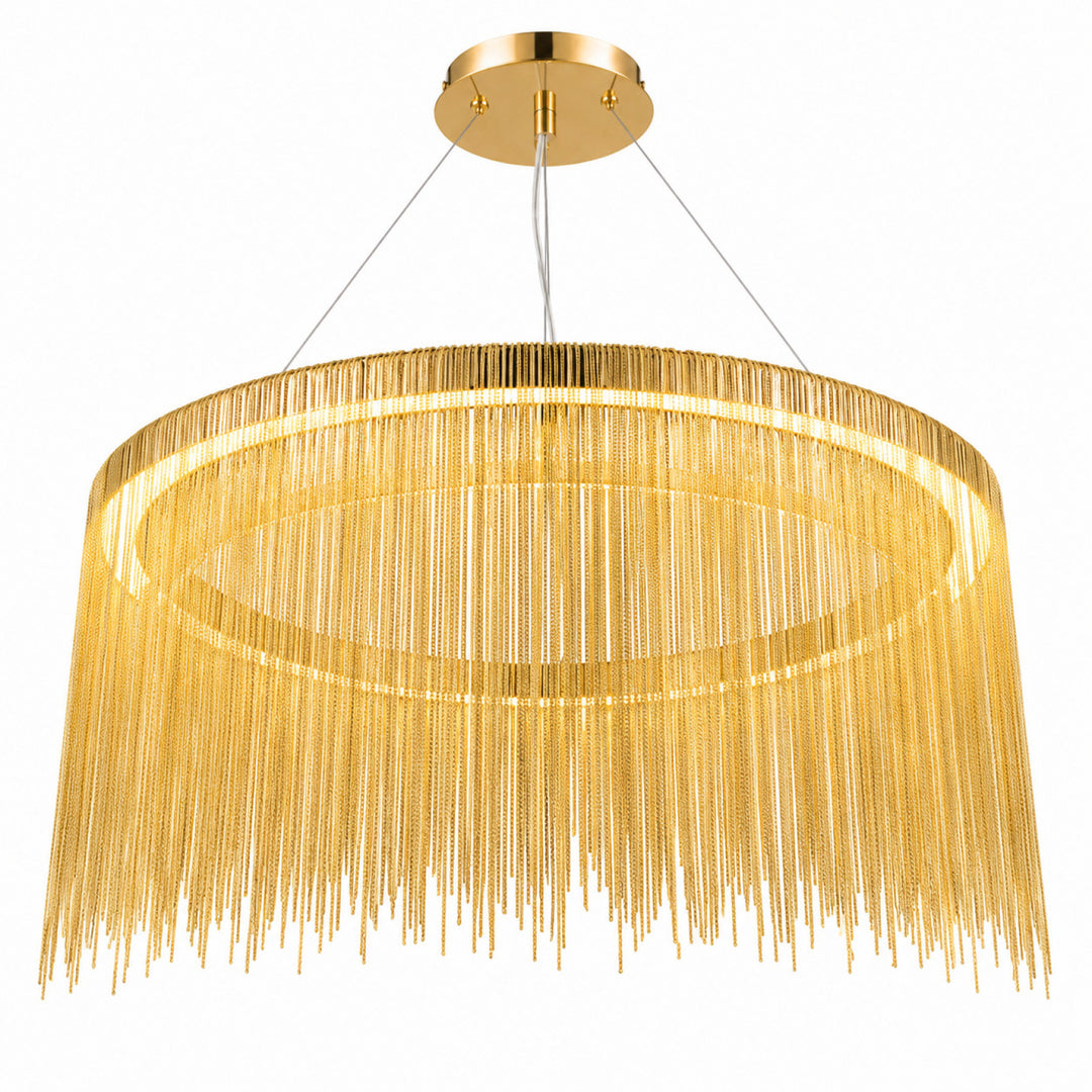 Fountain Ave. Drum Shape LED Pendant by Avenue Lighting - view 6