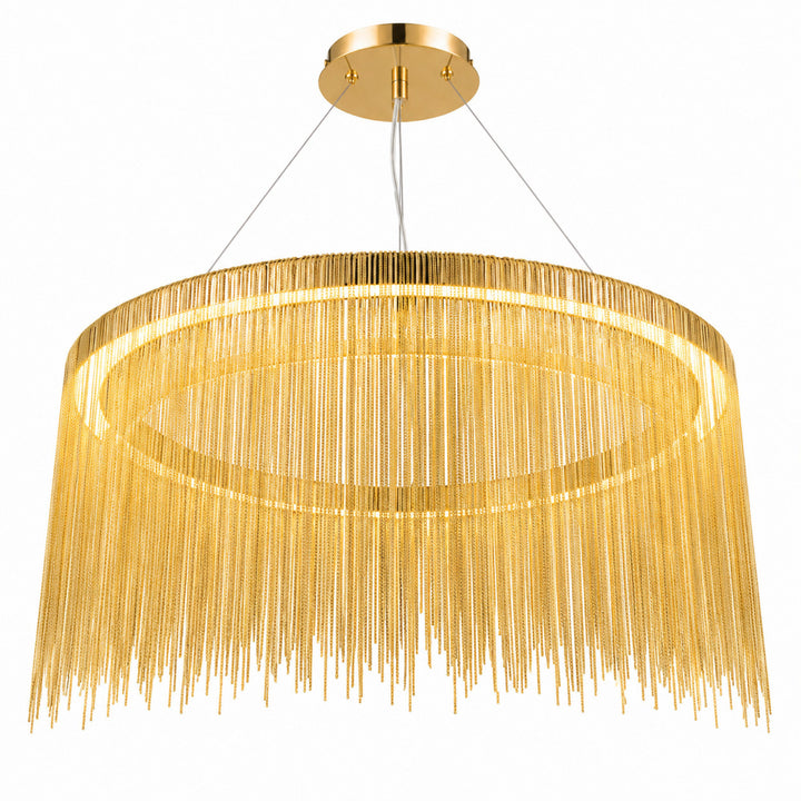 Fountain Ave. Drum Shape LED Pendant by Avenue Lighting - view 6
