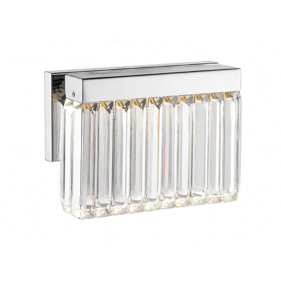 Broadway LED Wall Sconce in Polished Nickel/Clear Crystal by Avenue Lighting