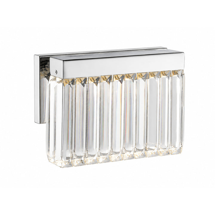 Broadway LED Wall Sconce in Polished Nickel/Clear Crystal by Avenue Lighting