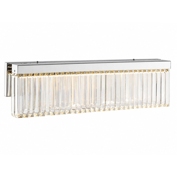 Broadway LED Wall Sconce in Polished Nickel/Clear Crystals by Avenue Lighting