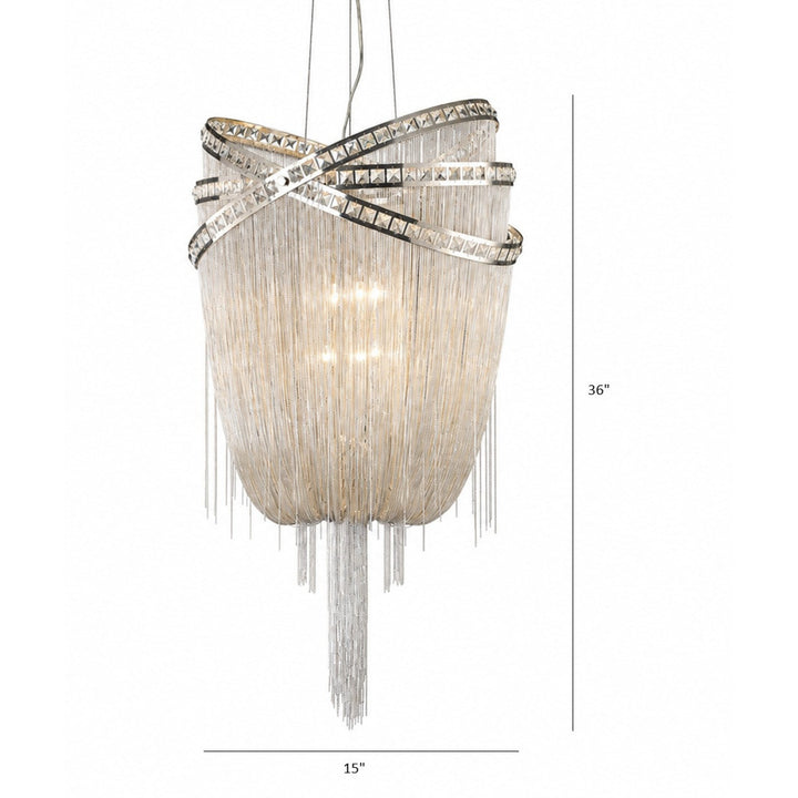Wilshire Blvd. Jewelry Chain Chandelier by Avenue Lighting - view 10