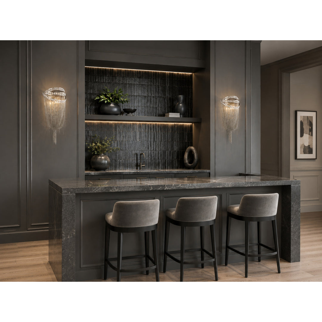 Wilshire Blvd. Jewelry Chain Wall Sconce by Avenue Lighting - view 3