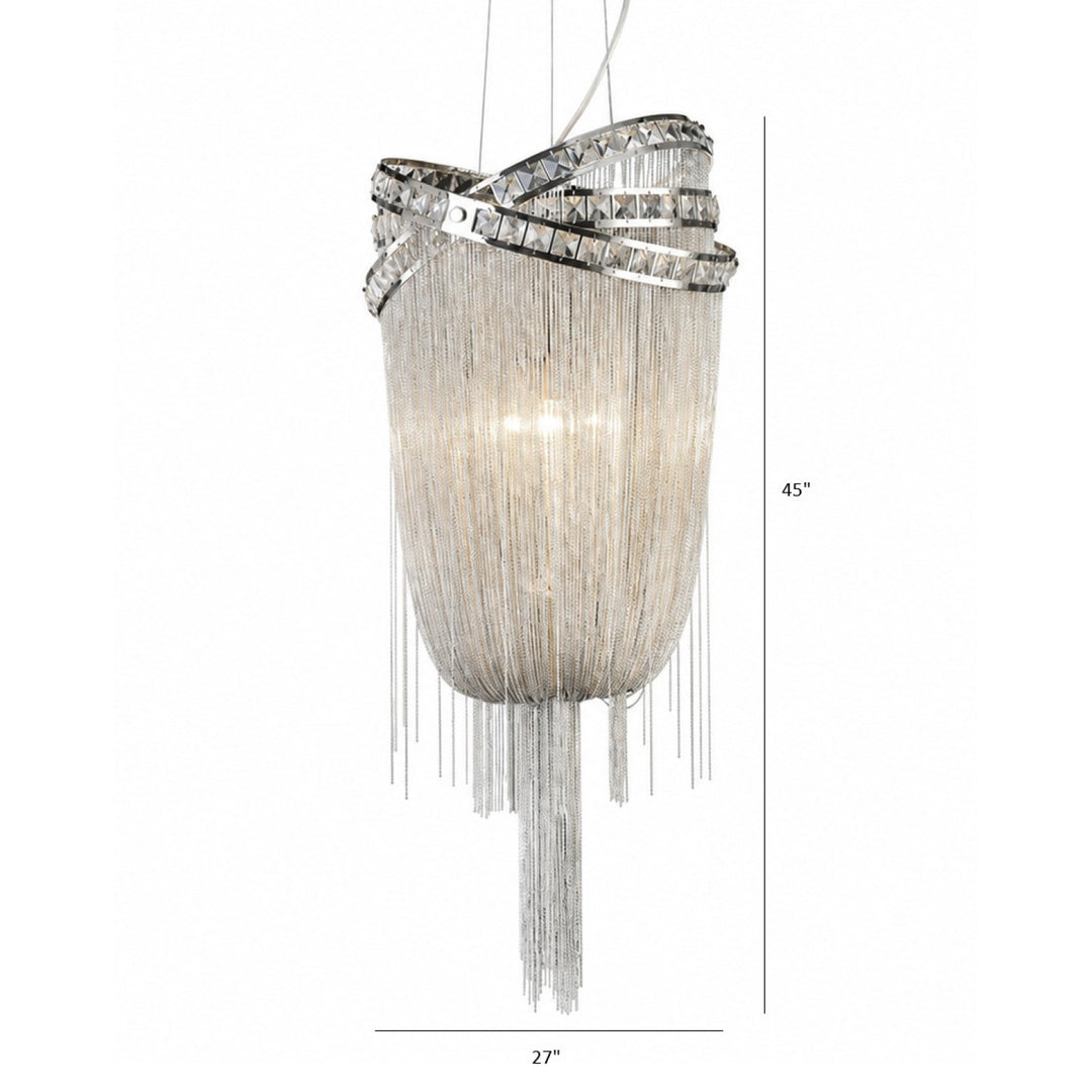 Wilshire Blvd. Jewelry Chain Chandelier by Avenue Lighting - view 28