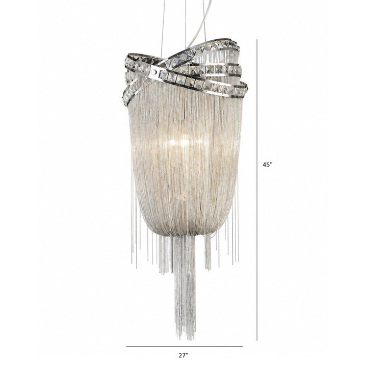 Wilshire Blvd. Jewelry Chain Chandelier by Avenue Lighting - view 28