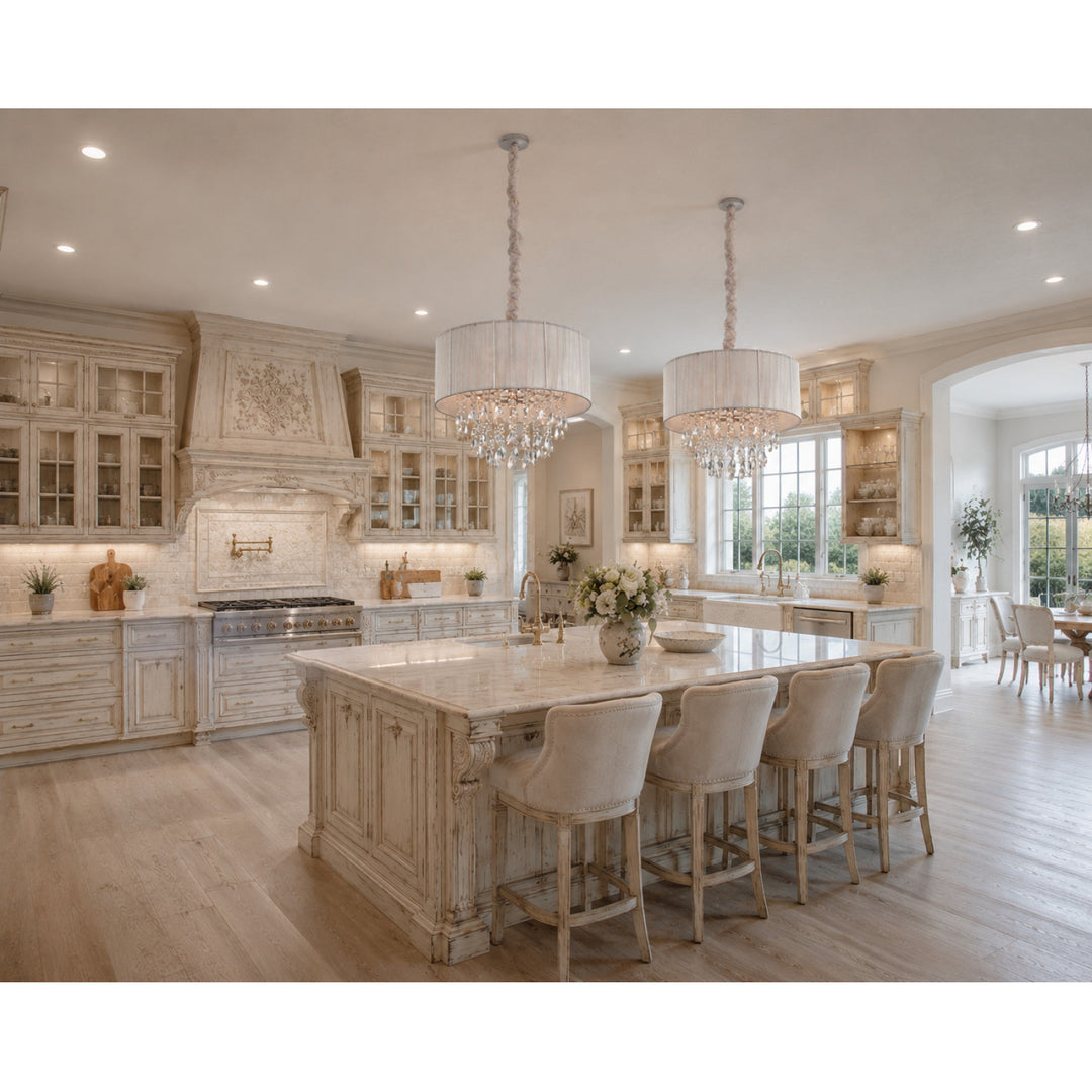 Vineland Ave. Round Drum Shade Pendant by Avenue Lighting - view 7