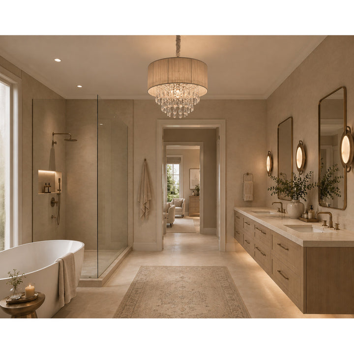 Vineland Ave. Round Drum Shade Pendant by Avenue Lighting - view 12