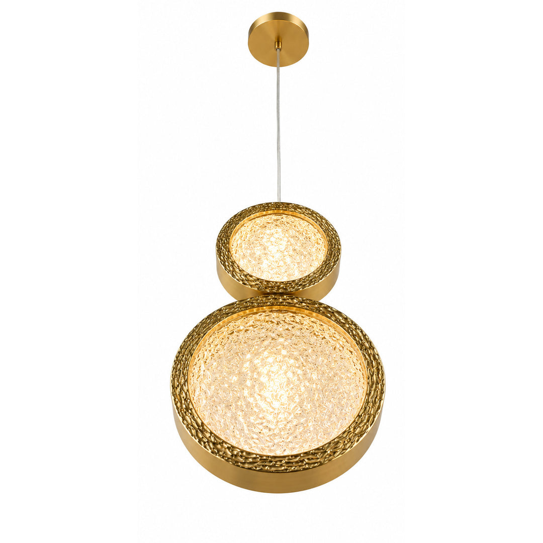 Bottega 2-Ring LED Chandelier by Avenue Lighting - view 2
