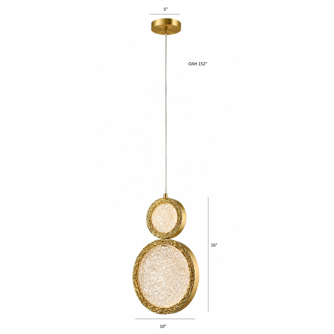Bottega 2-Ring LED Chandelier by Avenue Lighting - view 5