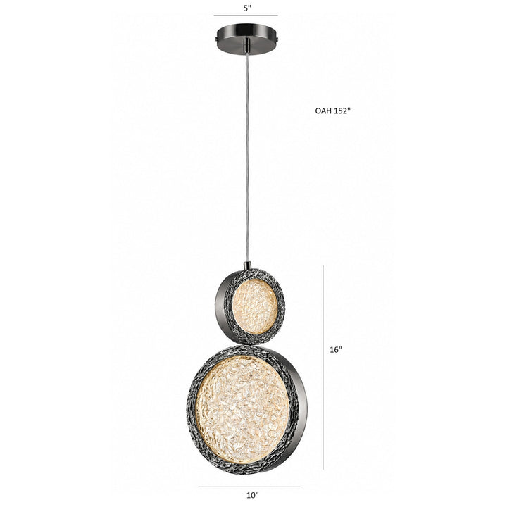 Bottega 2-Ring LED Chandelier by Avenue Lighting - view 10