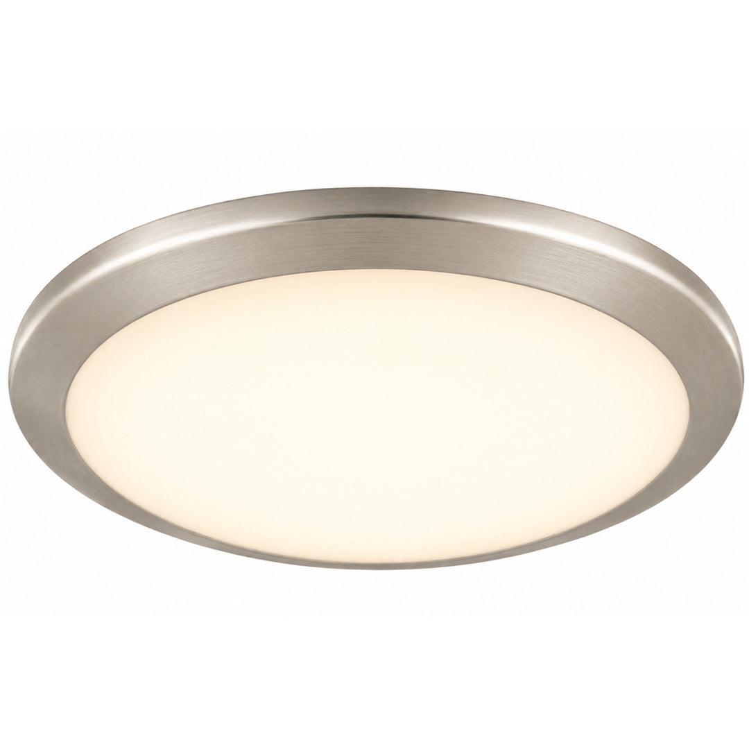 Cermack St. Round LED Flush Mount in Brushed Nickel by Avenue Lighting