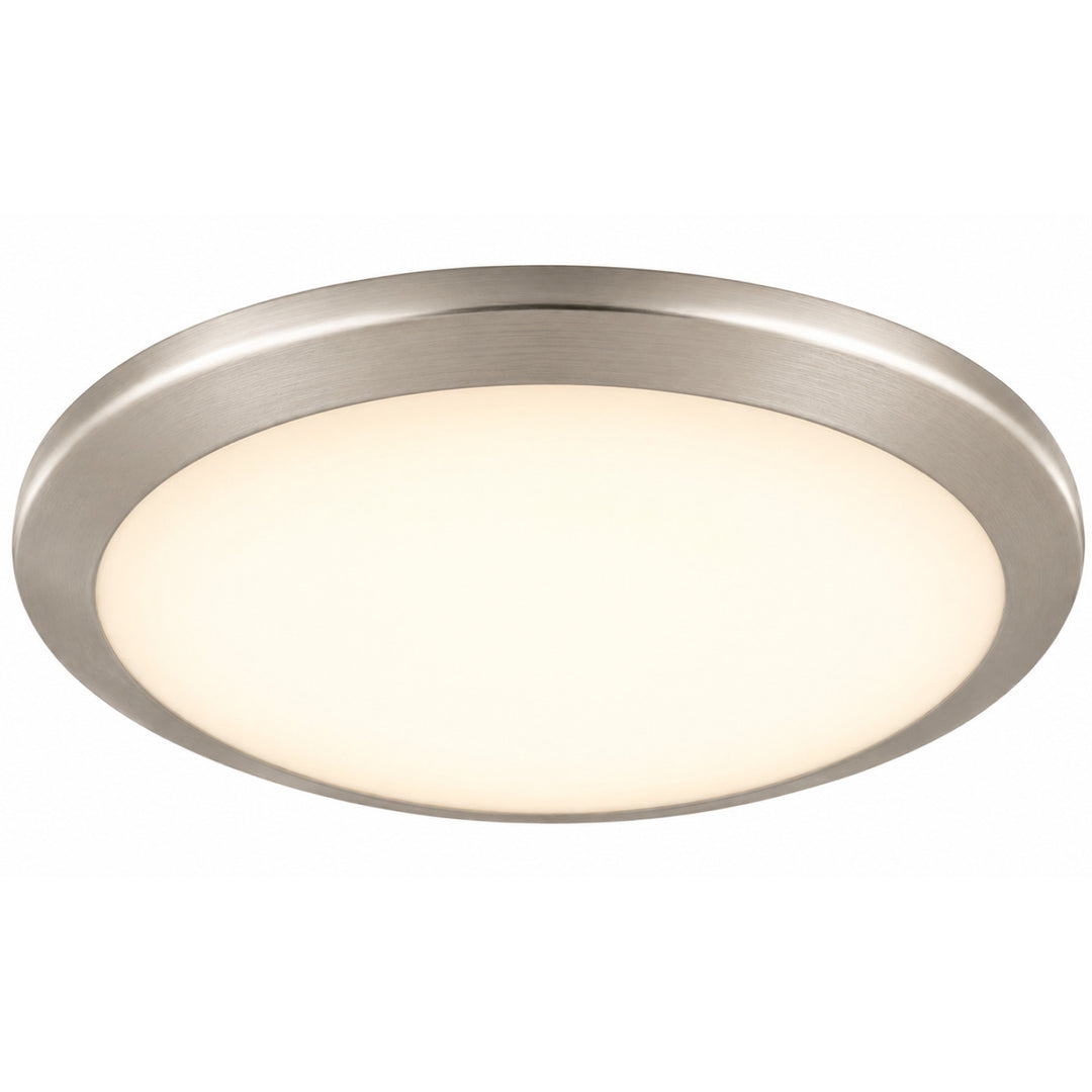 Cermack St. Round LED Flush Mount in Brushed Nickel by Avenue Lighting