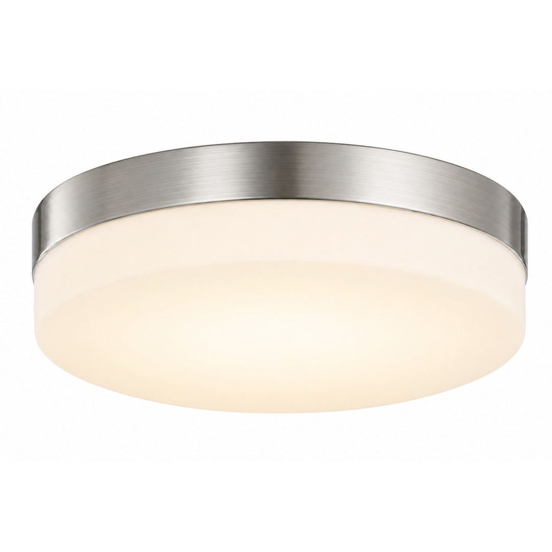 Cermack St. Round LED Flush Mount in Brushed Nickel by Avenue Lighting