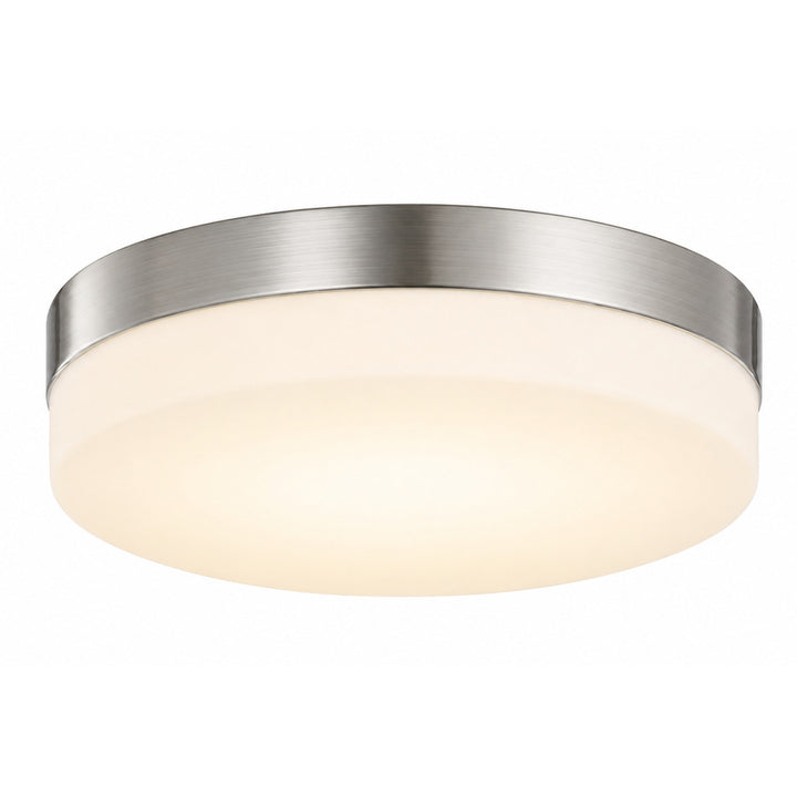 Cermack St. Round LED Flush Mount in Brushed Nickel by Avenue Lighting