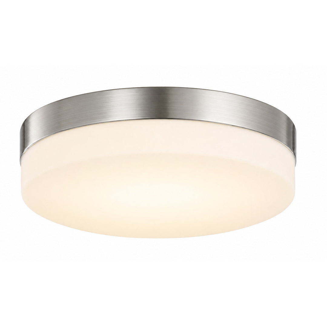 Cermack St. Round LED Flush Mount in Brushed Nickel by Avenue Lighting