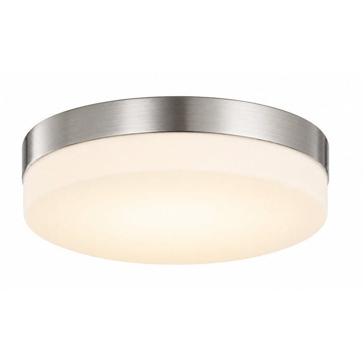 Cermack St. Round LED Flush Mount in Brushed Nickel by Avenue Lighting