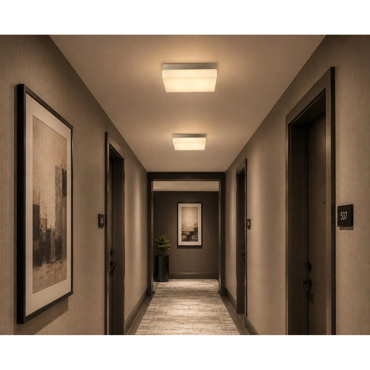 Cermack St. 8"W Square LED Flush Mount