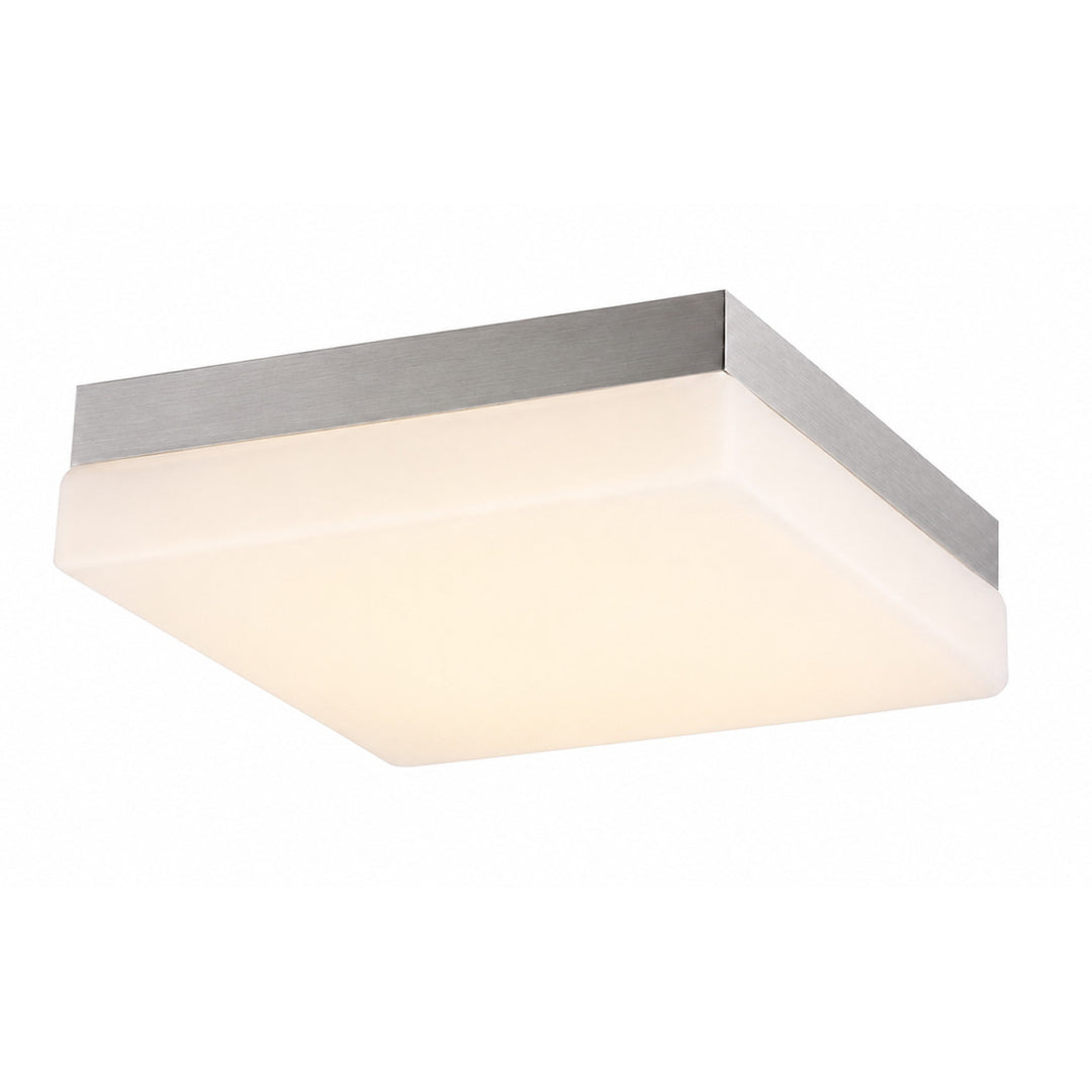Cermack St. 8"W Square LED Flush Mount in Brushed Nickel by Avenue Lighting
