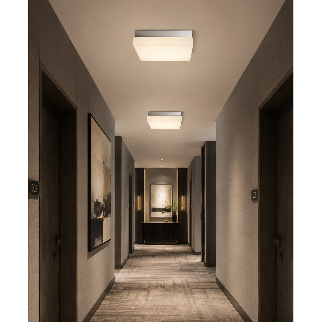 Cermack St. 8"W Square LED Flush Mount