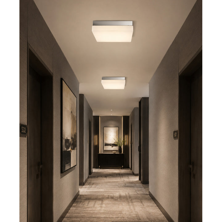Cermack St. 8"W Square LED Flush Mount