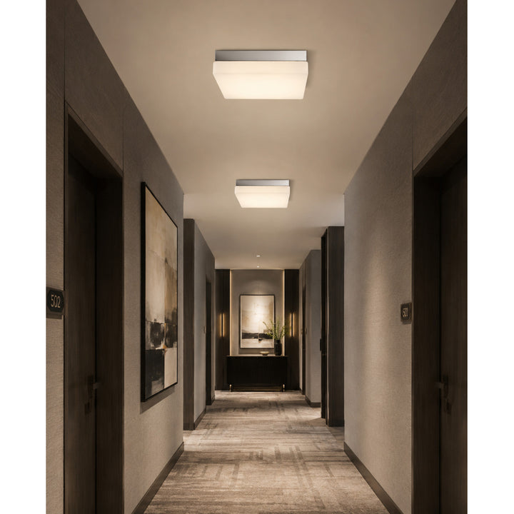 Cermack St. 9"W Square LED Flush Mount