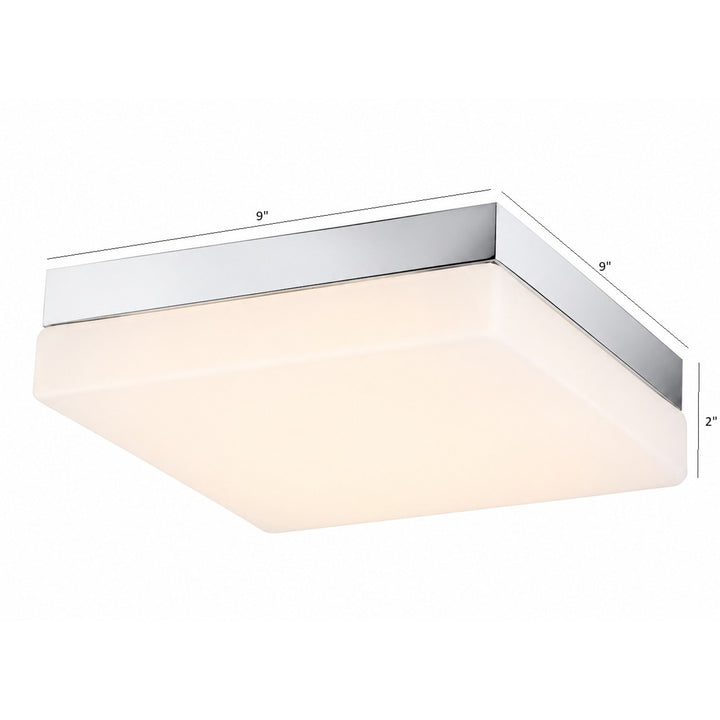 Cermack St. 9"W Square LED Flush Mount