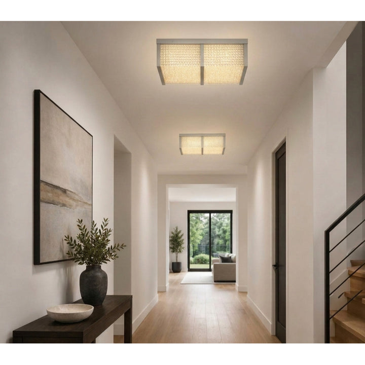 Cermack St. 12"W Square LED Flush Mount (HF1124)