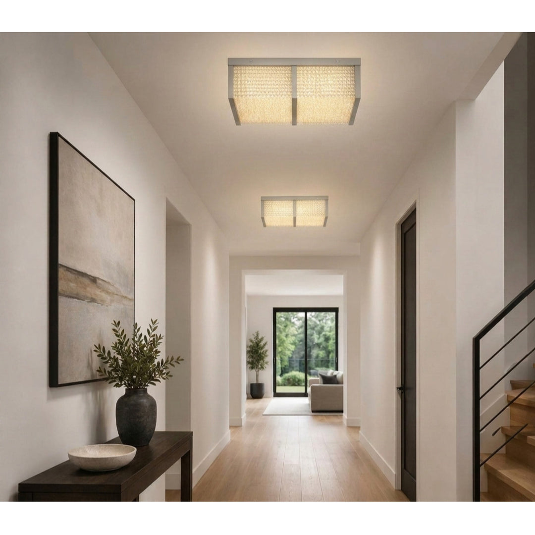 Cermack St. 12"W Square LED Flush Mount (HF1124)