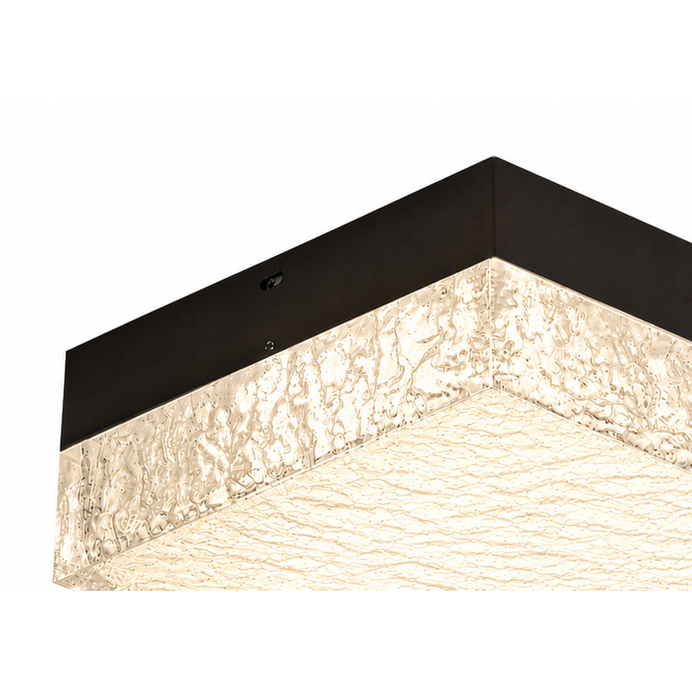 Cermack St. 8"W Square LED Flush Mount, Black by Avenue Lighting - view 2