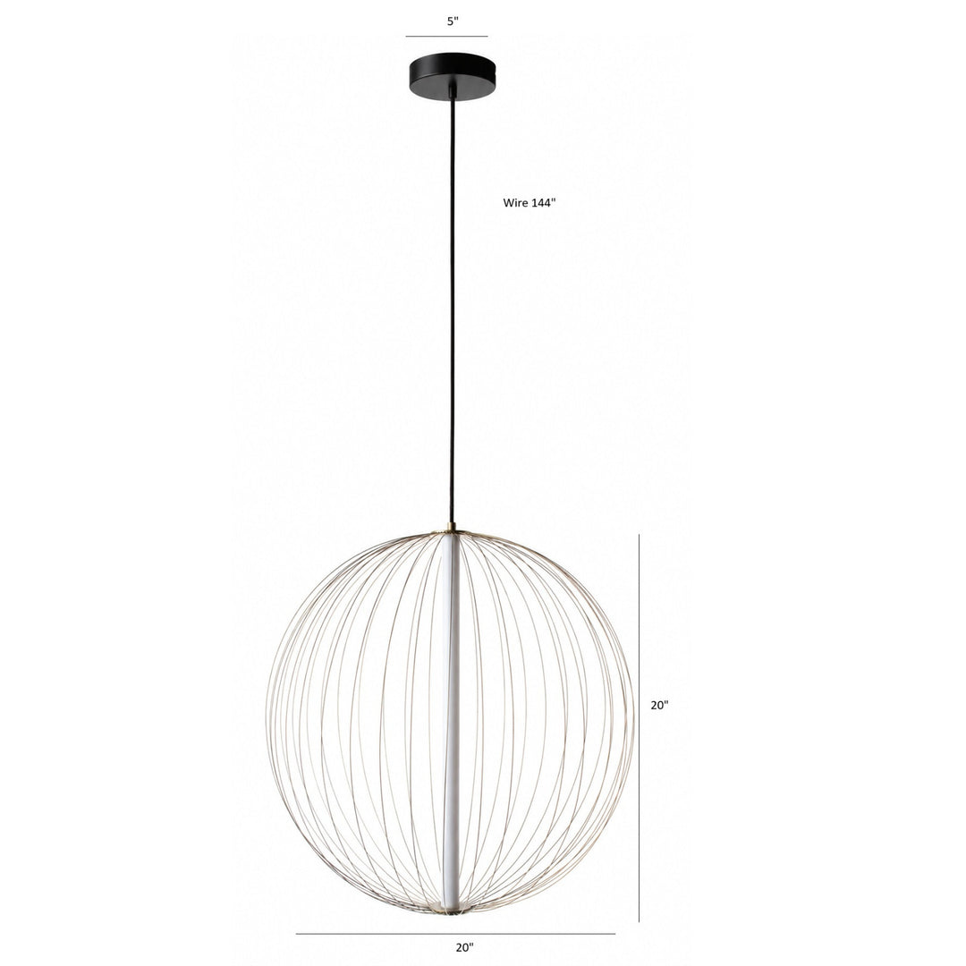 Delano Round LED Pendant by Avenue Lighting - view 5