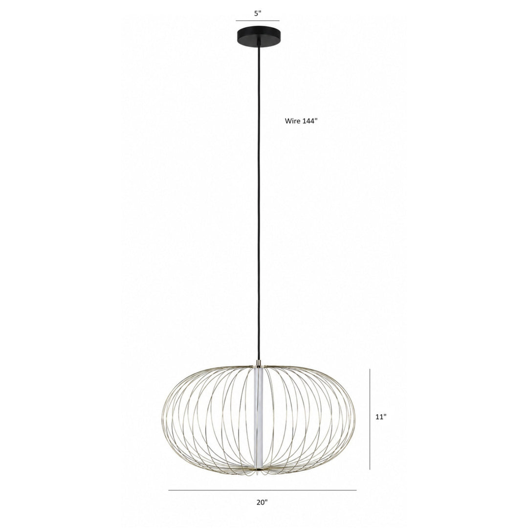 Delano Oval LED Pendant by Avenue Lighting - view 5