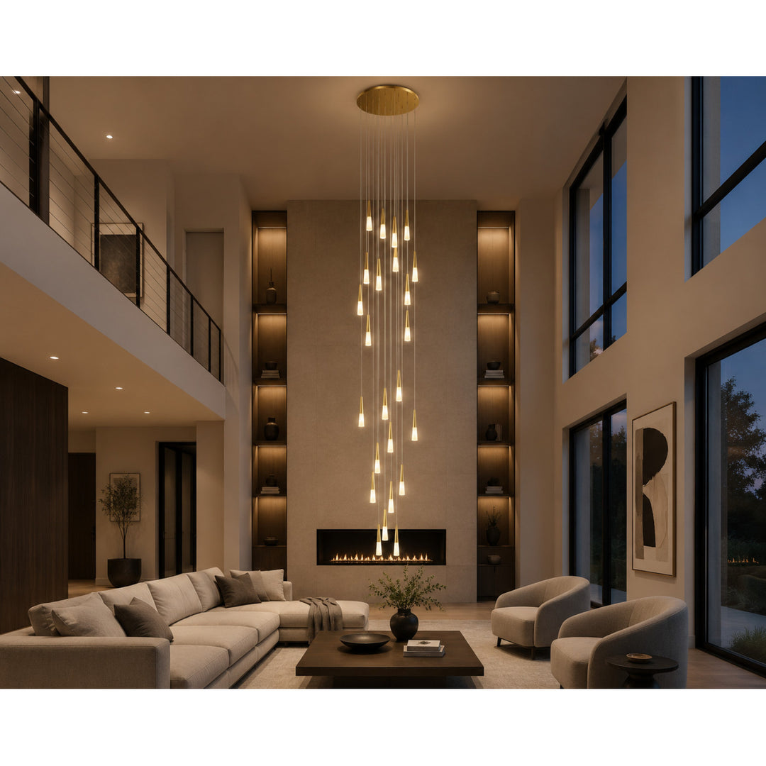 Encino Cone Shape Chandelier by Avenue Lighting - view 17