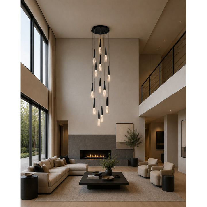 Encino Cone Shape Chandelier by Avenue Lighting - view 9