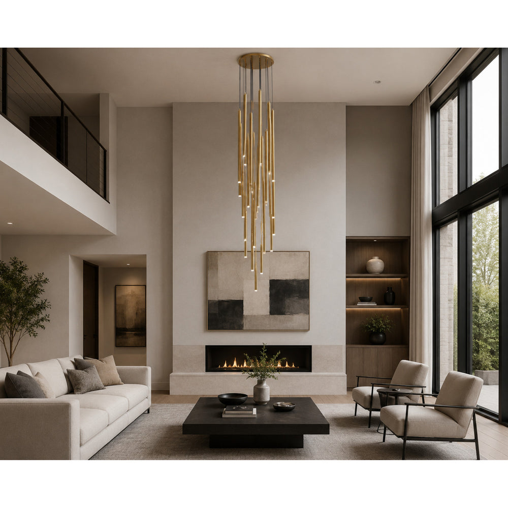 Filmore Round Chandelier by Avenue Lighting - view 2