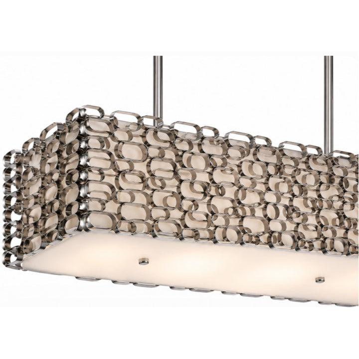 Ventura Blvd. Linear Chain-Link Chandelier by Avenue Lighting - view 9
