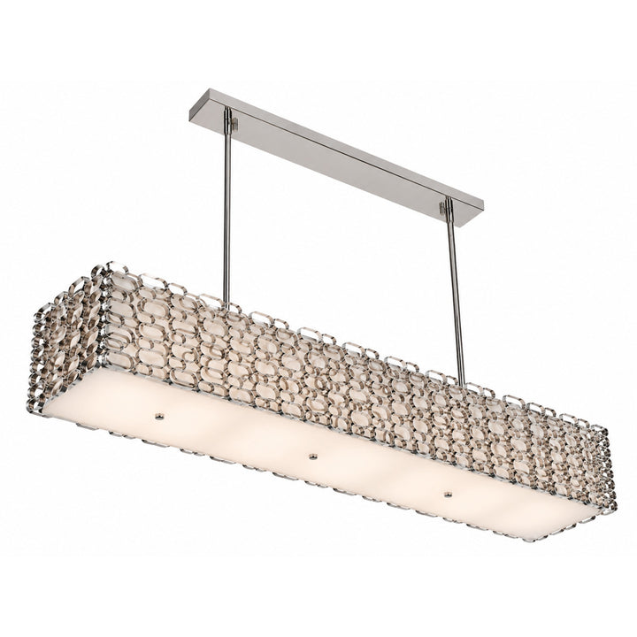 Ventura Blvd. Linear Chain-Link Chandelier by Avenue Lighting - view 2