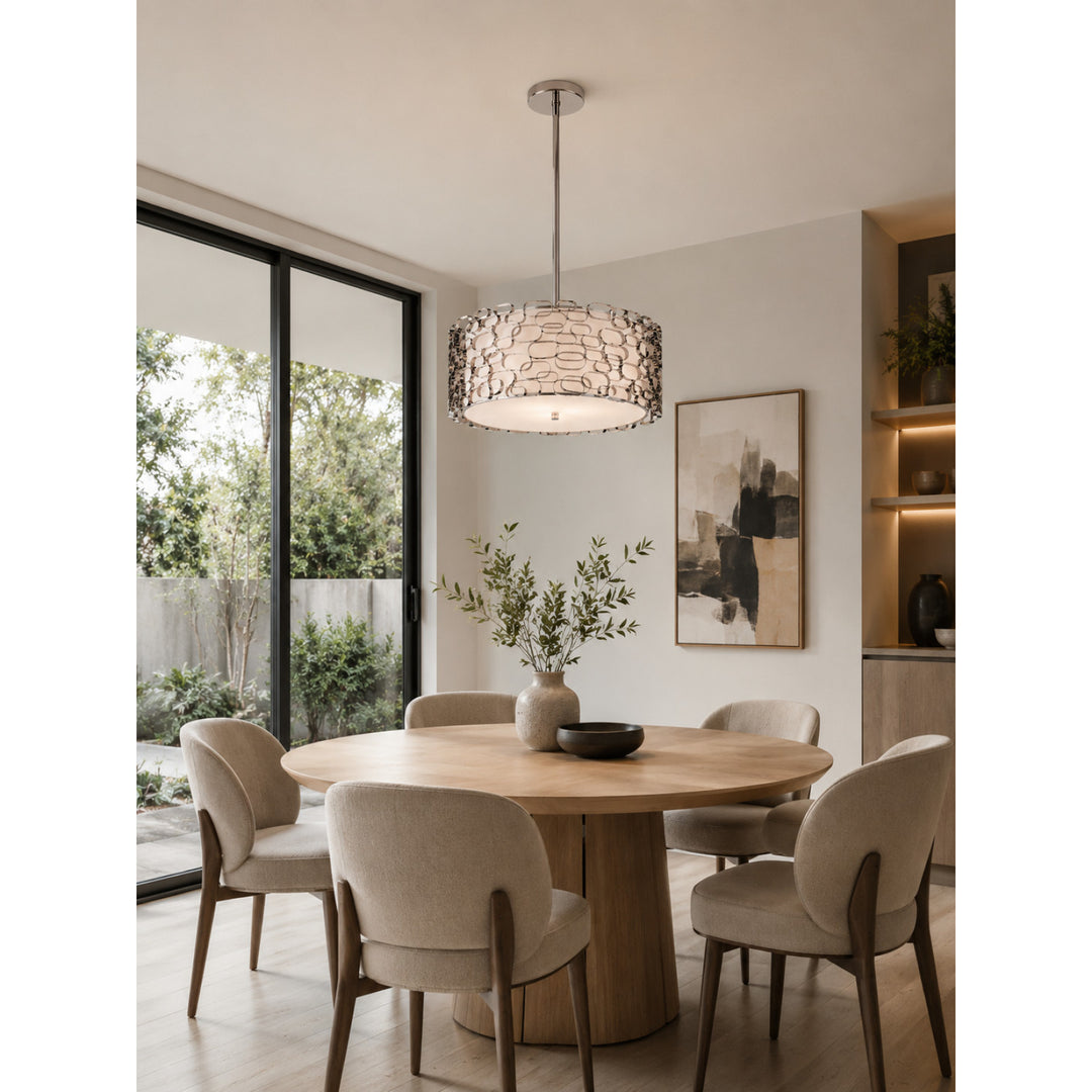 Ventura Blvd. Chain-Link Drum Pendant by Avenue Lighting - view 4