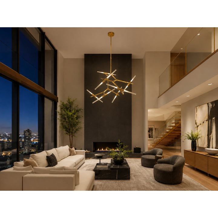San Vicente Geometric Chandelier by Avenue Lighting - view 15