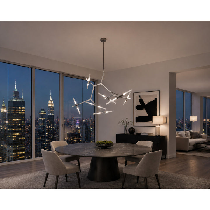 San Vicente Geometric Chandelier by Avenue Lighting - view 19