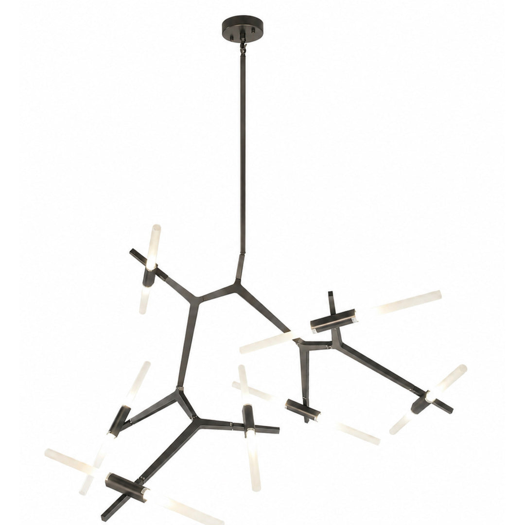 San Vicente Geometric Chandelier in Bronze by Avenue Lighting