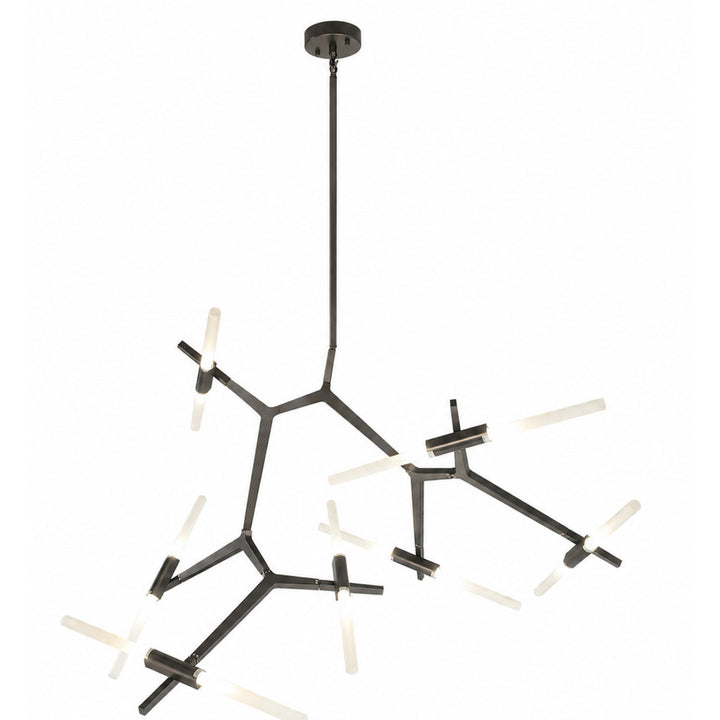 San Vicente Geometric Chandelier in Bronze by Avenue Lighting