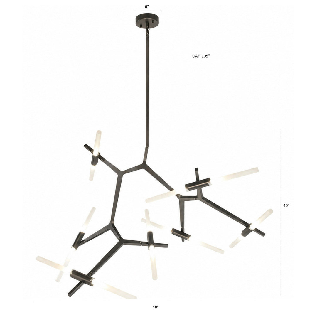 San Vicente Geometric Chandelier by Avenue Lighting - view 24