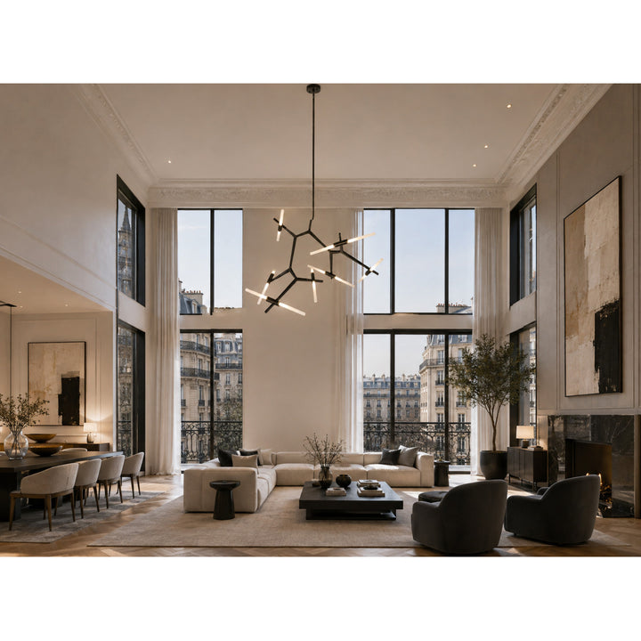 San Vicente Geometric Chandelier by Avenue Lighting - view 23