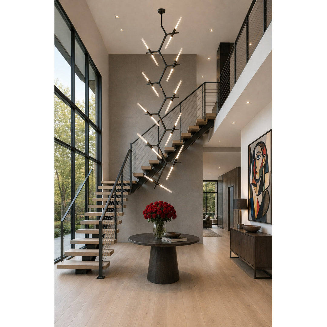 San Vicente Geometric Chandelier by Avenue Lighting - view 37