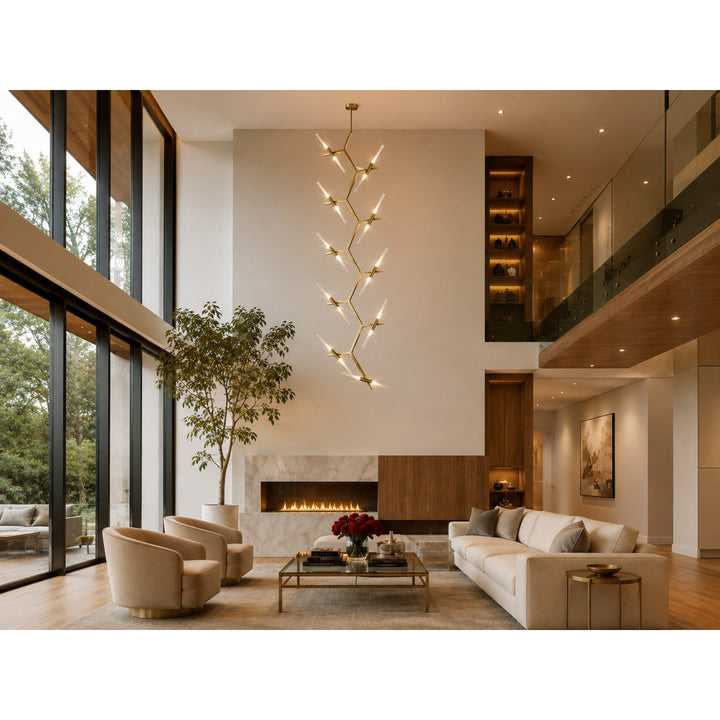 San Vicente Geometric Chandelier by Avenue Lighting - view 27