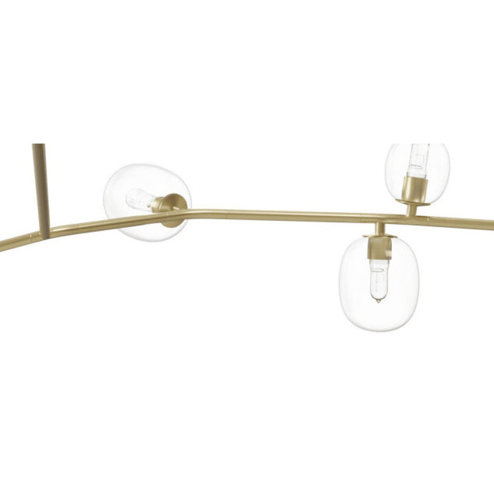 Hampton Chandelier Brass/Clear Glass by Avenue Lighting - view 3