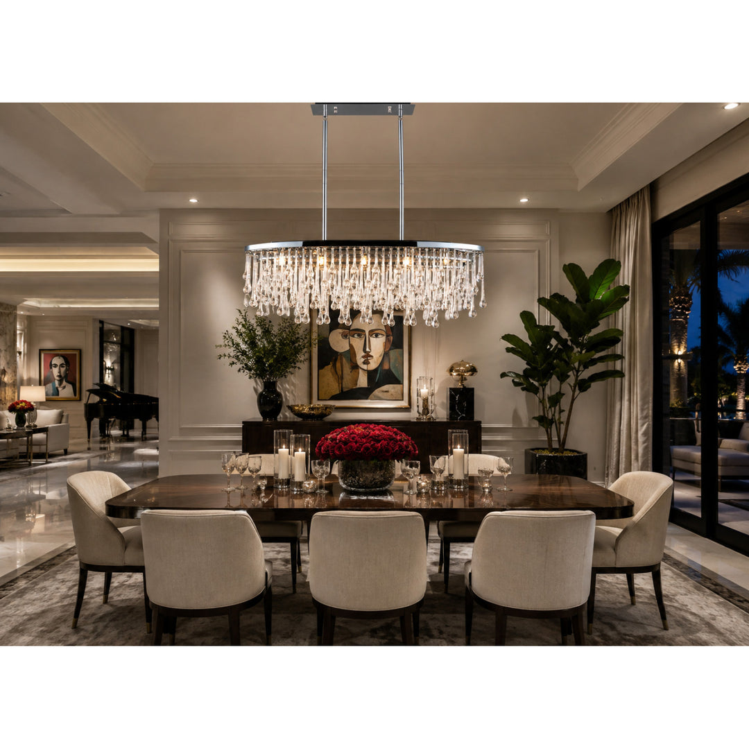 Hollywood Blvd. Oval Chandelier by Avenue Lighting - view 4