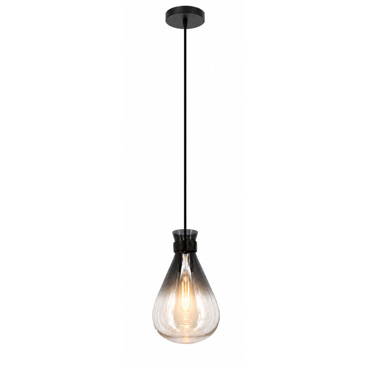 Del Mar Pendant in Black/Ombre Smoked Glass by Avenue Lighting