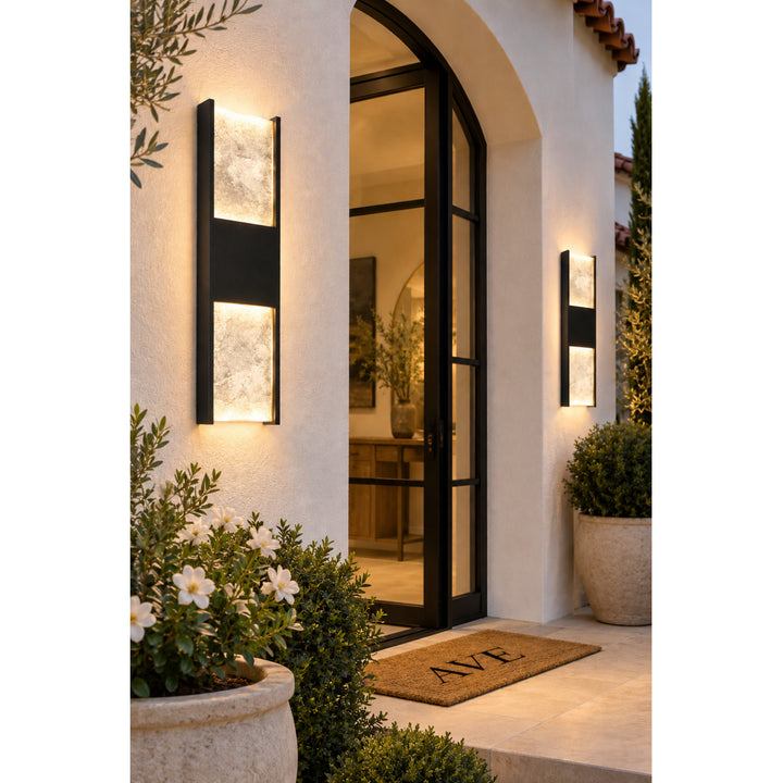 Avenue Outdoor Rectangular Panel LED Wall Sconce by Avenue Lighting - view 8